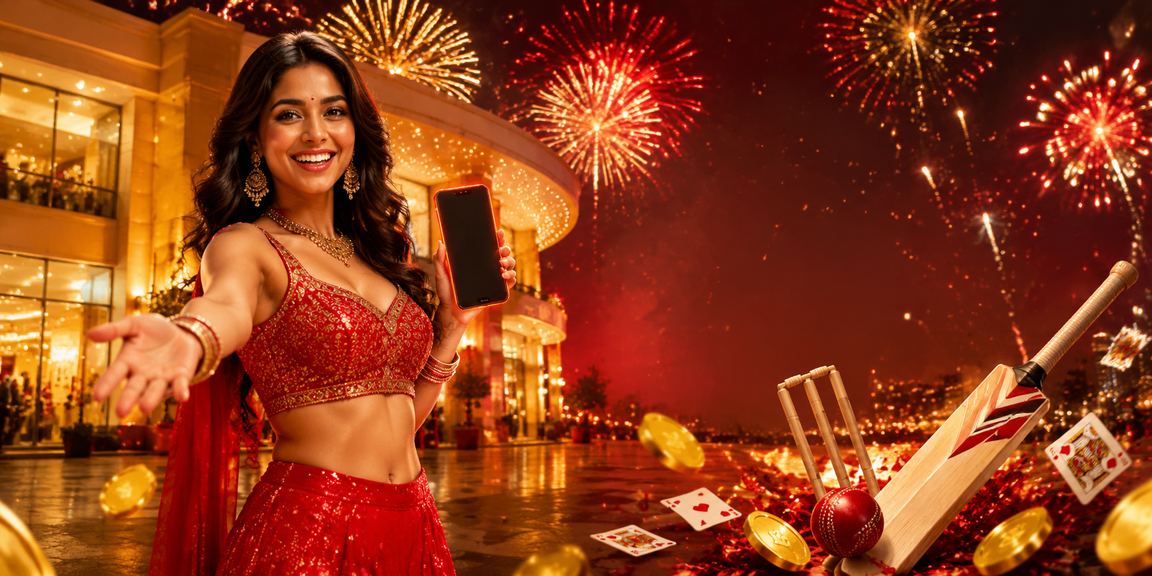 Delhi cricket betting theme with red and gold color accents