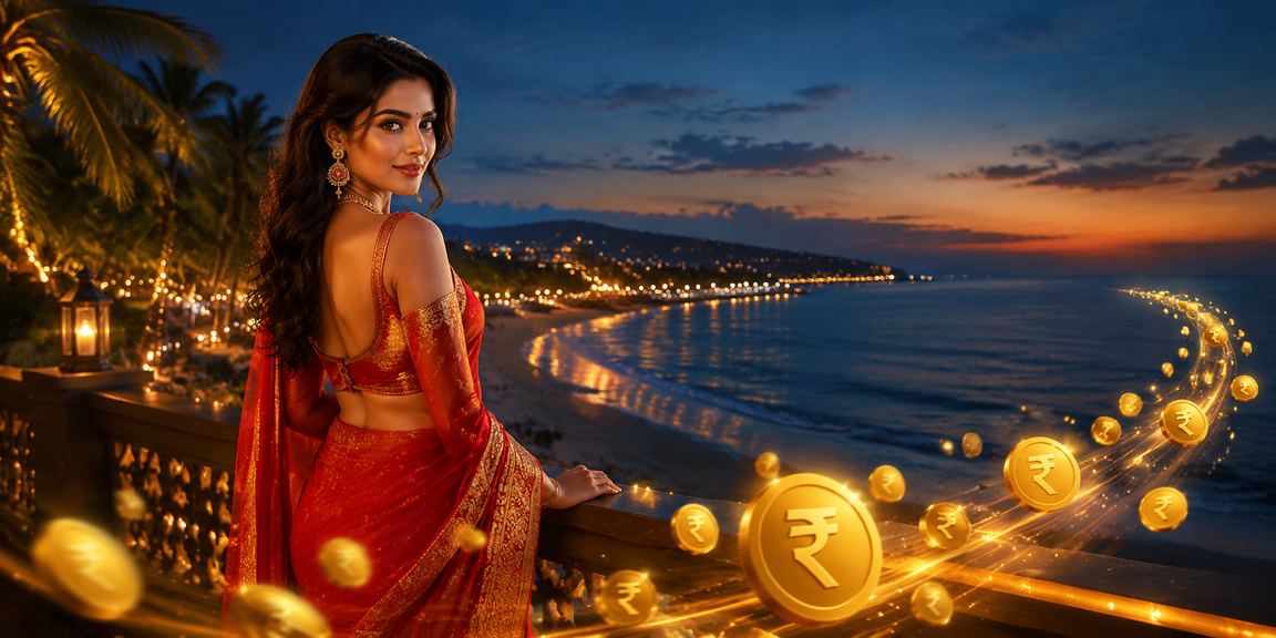 Goa beach life with football betting scene and traditional saree